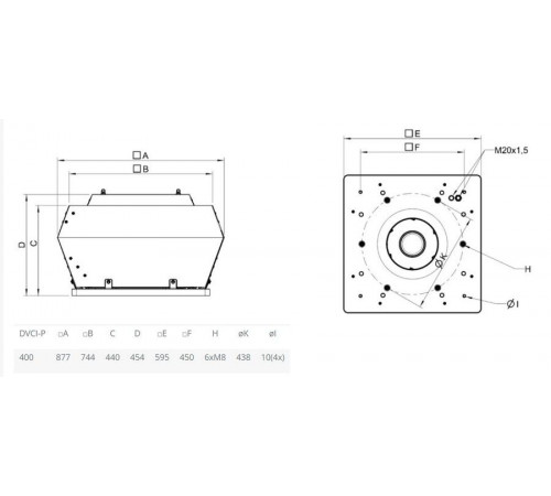 Вентилятор Systemair DVCI 400E-P EC