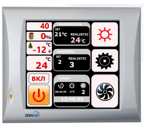 Приточная вентиляционная установка ZERNBOX 2000 EH20-A С52