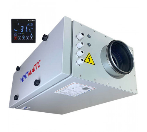 Приточная установка Ventmatic VMPU-E-300-2.3/1-1, 300м³/ч 2.3 кВт 1 фаза 230В